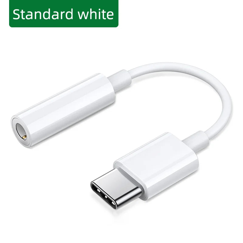 USB-C to 3.5mm Audio Adapter – Type-C to Headphone Jack with 24bit/96kHz HiFi DAC for Galaxy S23, S22, S21, S20