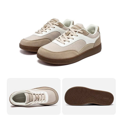 HOBIBEAR Unisex Wide-Toe Sneakers — Minimalist Lace-Up Mesh Casual Shoes, Non-Slip Comfort for Men & Women