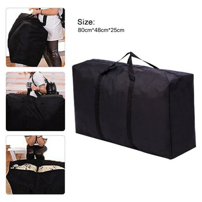 Extra Large Waterproof Moving Bag - Foldable Non-Woven Storage Tote for Laundry, Shopping & Travel Packing