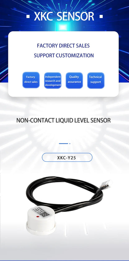 XKC-Y25 Capacitive Liquid Level Sensor – Fast Shipping Non-Contact Water Detection Sensor
