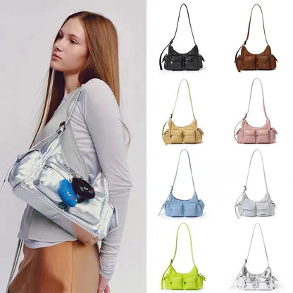 SAMO ONDOH South Korean Shoulder Bag — Hong Eun-Chae & Song Yuqi Inspired Motorcycle Underarm Bag