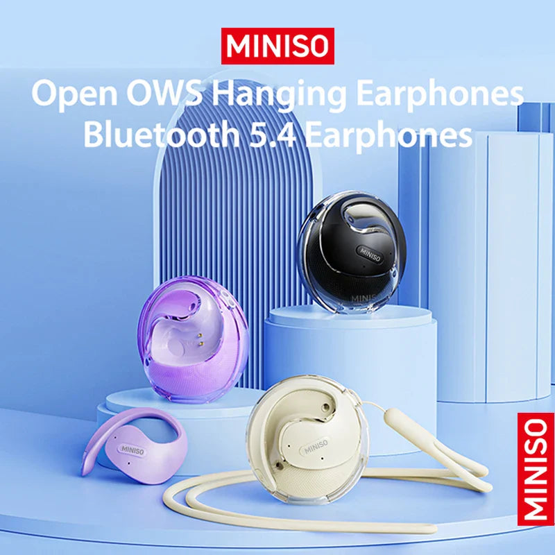 MINISO X15Pro Translator Bluetooth Earphones — Wireless Headset for Travel & Office, 5.4 AI Translation, ASMR App Compatible