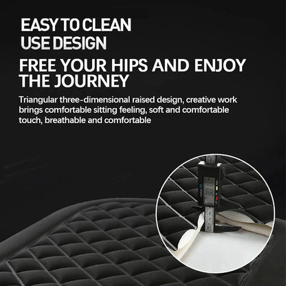 Washable Universal Car Seat Cushion – Breathable, Non-Slip Memory Foam for Vehicle & Office Chair Comfort