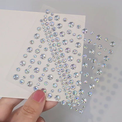 5D Face Diamond Gem Stickers - Colorful Rhinestone Body Makeup Tattoo for Festival, Nail Art & DIY Bling Style