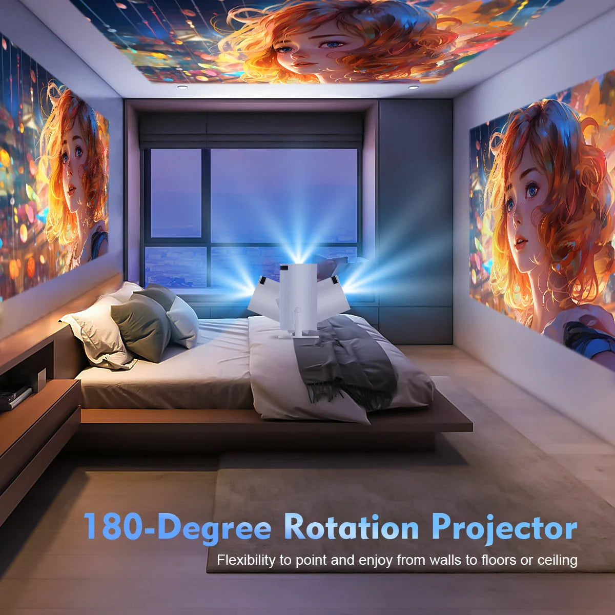 Magcubic HY300 PRO Projector - 4K Android 11, Dual Wifi6, 260ANSI, BT5.0, 1080P Home Cinema & Outdoor Projector