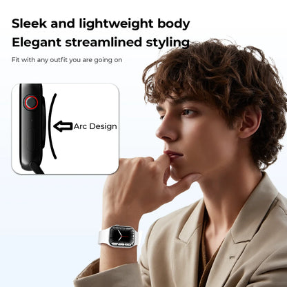 SIMSONLAB Smartwatch — Bluetooth Call, Music & Camera Control, Heart Rate Monitor, Multi-Sport Modes for Men & Women, Android & iOS