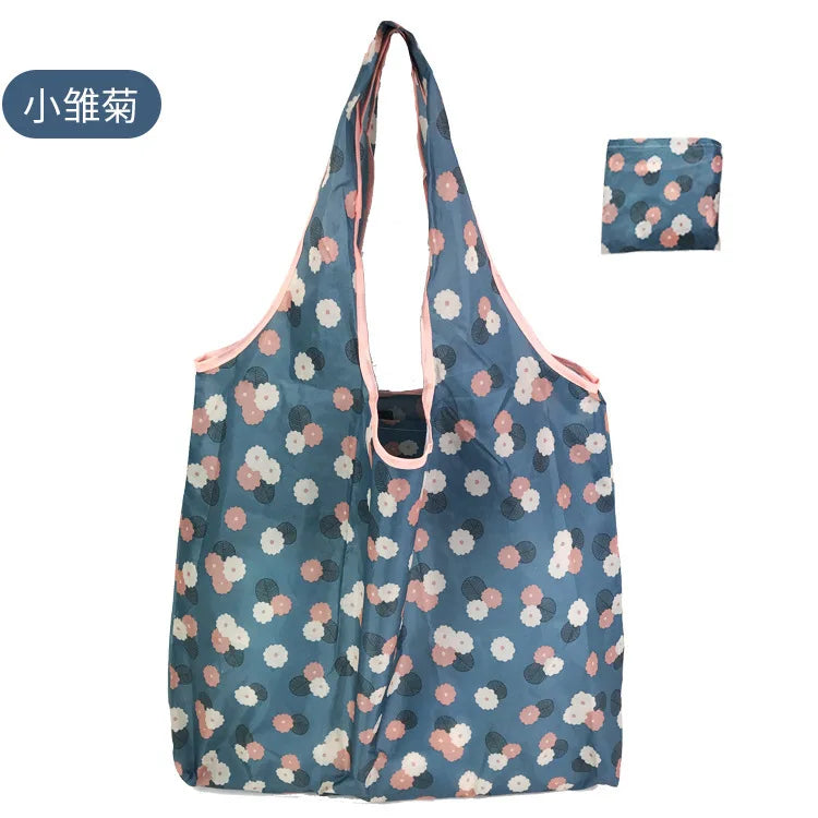 Large Foldable Reusable Shopping Tote Bag – Eco-Friendly Grocery & Beach Storage Shoulder Bag, Multi-Purpose Carry Pouch