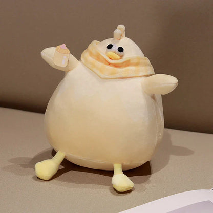 Chicken & Leg Plush Toy — Soft Gingerbread Chicken Doll for Kids & Birthday Gifts