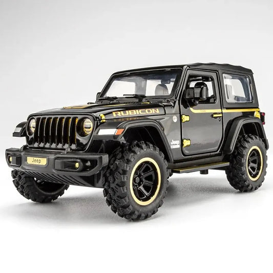 1:32 Off-Road 7-Door Wrangler Diecast Model Car with Opening Doors & Lights – Metal Alloy Toy for Kids & Adults