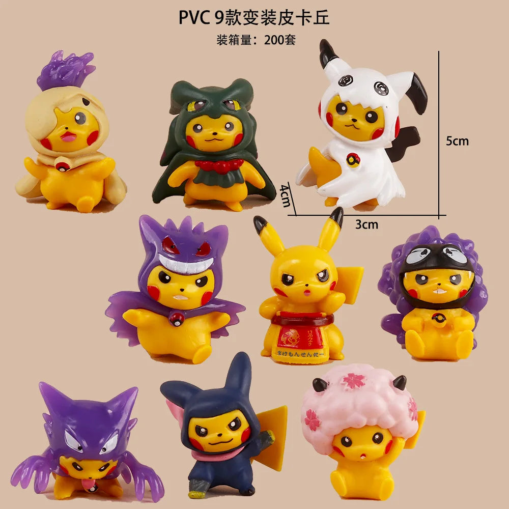 Pokemon Pikachu Anime Toy — Cartoon Cosplay Action Figure for Kids & Decor