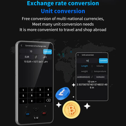 S85 Pro Language Translator Device - 138 Languages, 4-inch Screen, Voice & Video Recording, Offline Translation, 8GB Storage & 2000mAh Battery