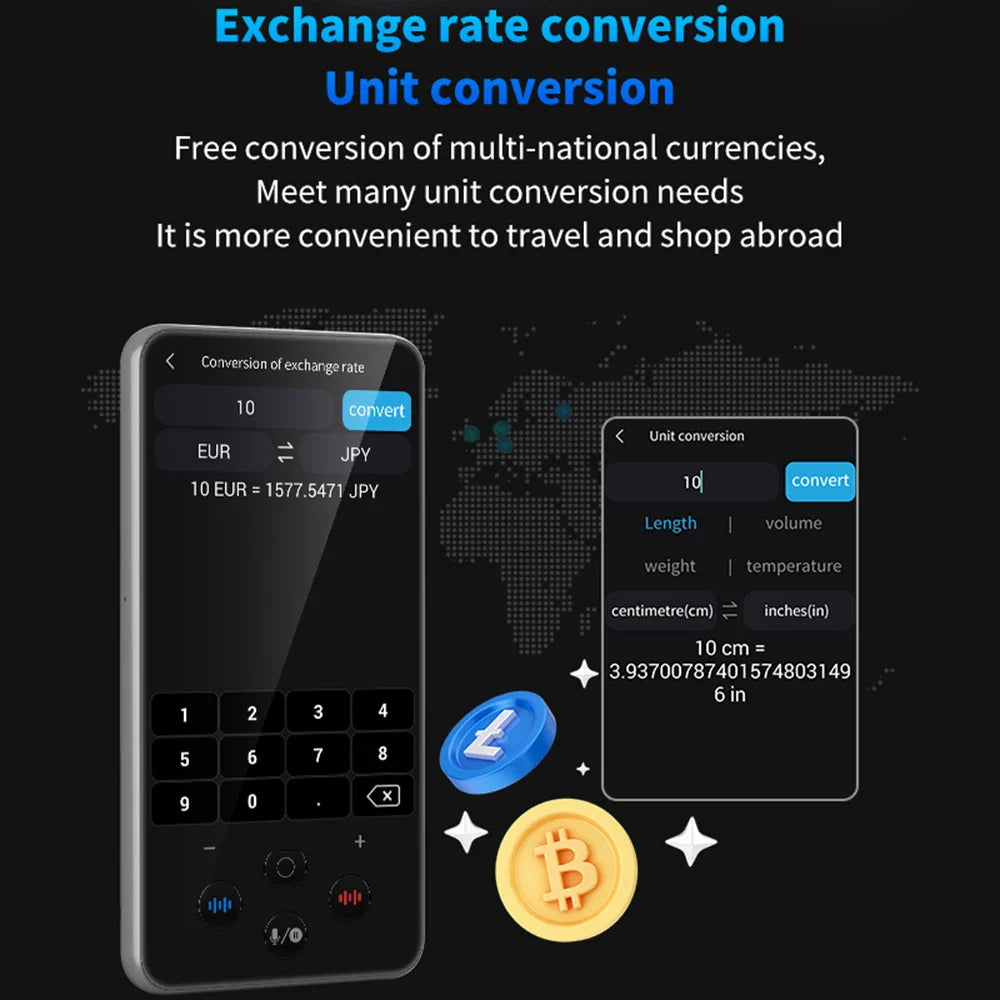S85 Pro Language Translator Device – 138 Languages, 4-Inch Screen, Offline Voice & Video Translation, 8GB Storage, 2000mAh Battery