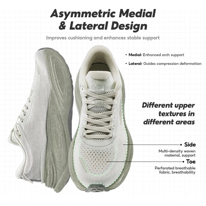 361 Degrees PopBlaze 6.0 Unisex Running Shoes - Lightweight Shock-Absorbing Wear-Resistant Sneakers