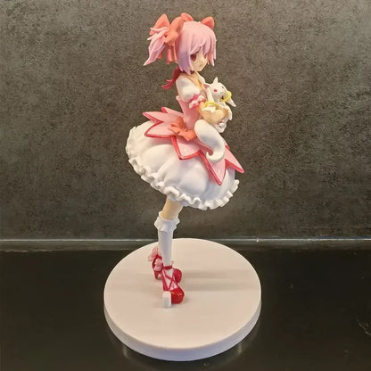 18cm Puella Magi Madoka Magica Kaname Madoka Action Figure – Magical Girl Model Doll for Christmas Gift & Decoration