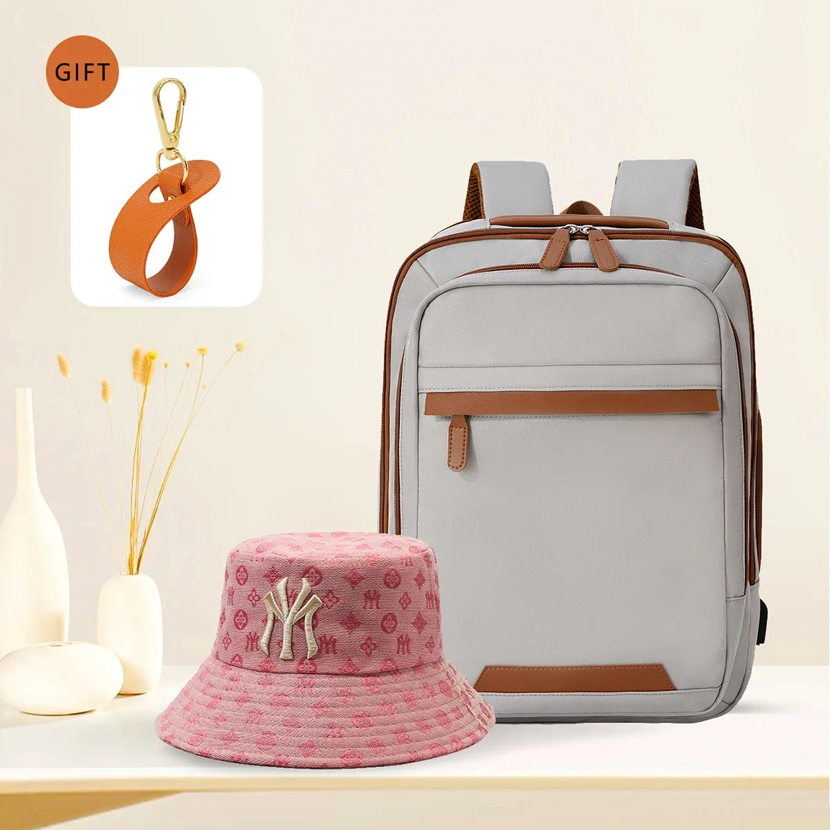 USB Rechargeable Laptop Backpack - Waterproof Large Capacity Unisex School & Travel Bag