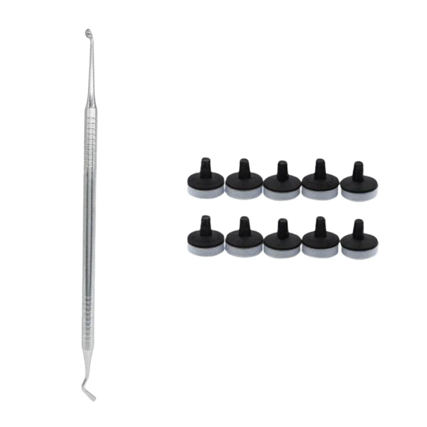 Dental Resin Filling Kit – Composite Light Cure Spatula & Molding Tools Set with Foam Pad Holder for Dentistry Use