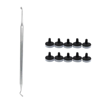 Dental Resin Filling Kit – Composite Light Cure Spatula & Molding Tools Set with Foam Pad Holder for Dentistry Use
