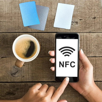 10PCS NFC NTAG215 Cards – Black, Red, Blue, Green & Yellow Business RFID Cards