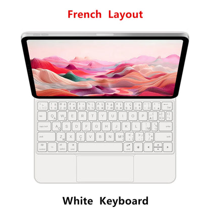Magic Keyboard Case for iPad — Smart Magnetic Folio for iPad 11th & 10th Gen 11" (2025 A16, A3354/A3355/A3356/A2696)
