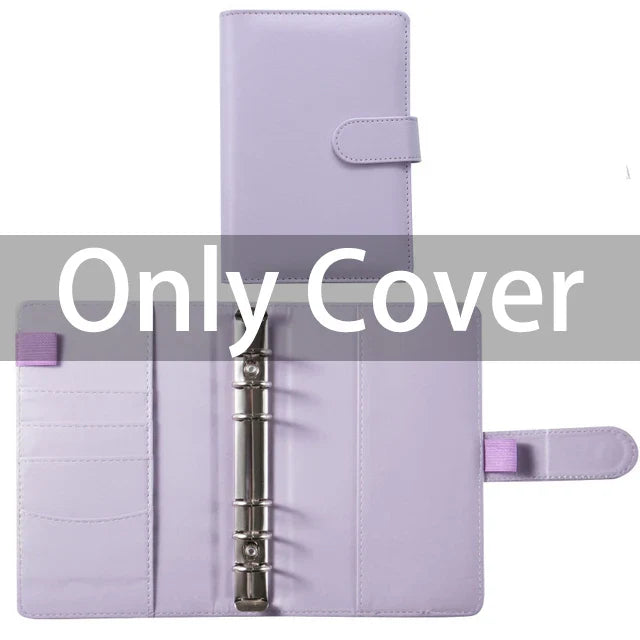 A6 PU Leather Budget Binder Set – Cash Envelopes System, Pockets, Money Organizer, Bill Saving Accessories