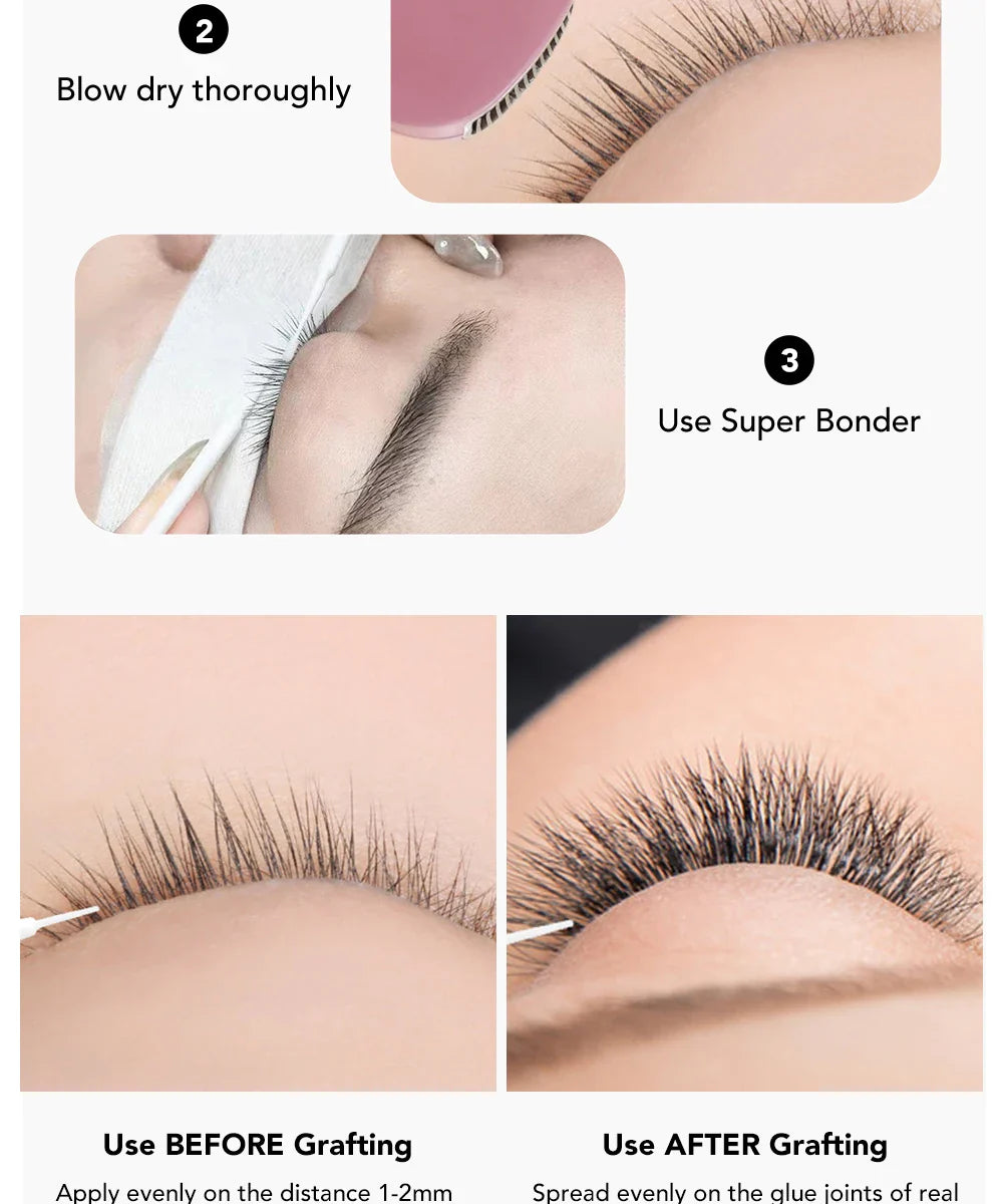 NATUHANA Lash Bonder – Waterproof, Oil-Proof Eyelash Extension Sealant with Long-Lasting Retention and Glue Accelerator