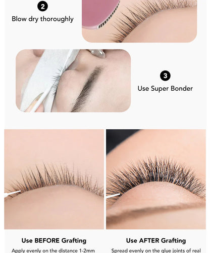 NATUHANA Lash Bonder – Waterproof, Oil-Proof Eyelash Extension Sealant with Long-Lasting Retention and Glue Accelerator