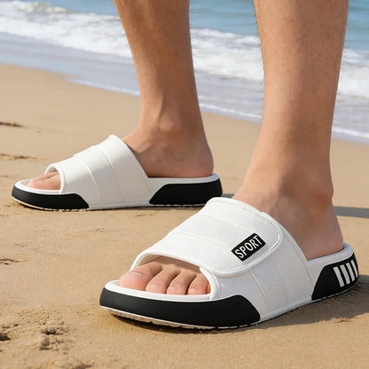 Men's Lightweight EVA Slippers - Soft Non-Slip Indoor Home, Shower & Beach Slides