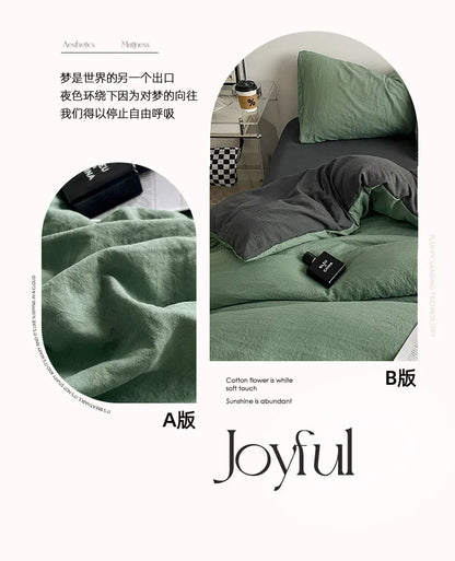Bedding Comforter Set – Duvet Cover & Bed Sheets with Pillowcases for Queen/King Bed, Edredones de Cama