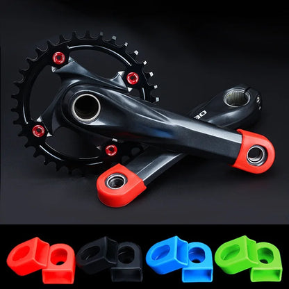 Bicycle Silicone Crank Cover Protector – Pedal Crankset Sleeve, Protective Case for Mountain & Road Bikes, MTB Accessories