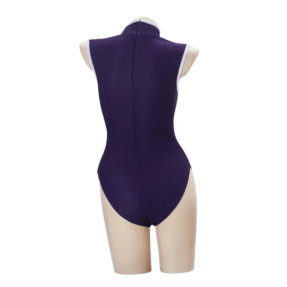 Anime Starfire Cosplay Costume – Sexy 3D Printed Bodysuit for Women, Halloween & Superhero Party Jumpsuit