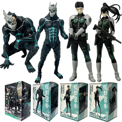 In Stock 1-4PCS Kaiju No. 8 Anime Figures — Kafka Hibino & Mina Ashiro PVC Action Dolls Toy Model Gifts for Kids