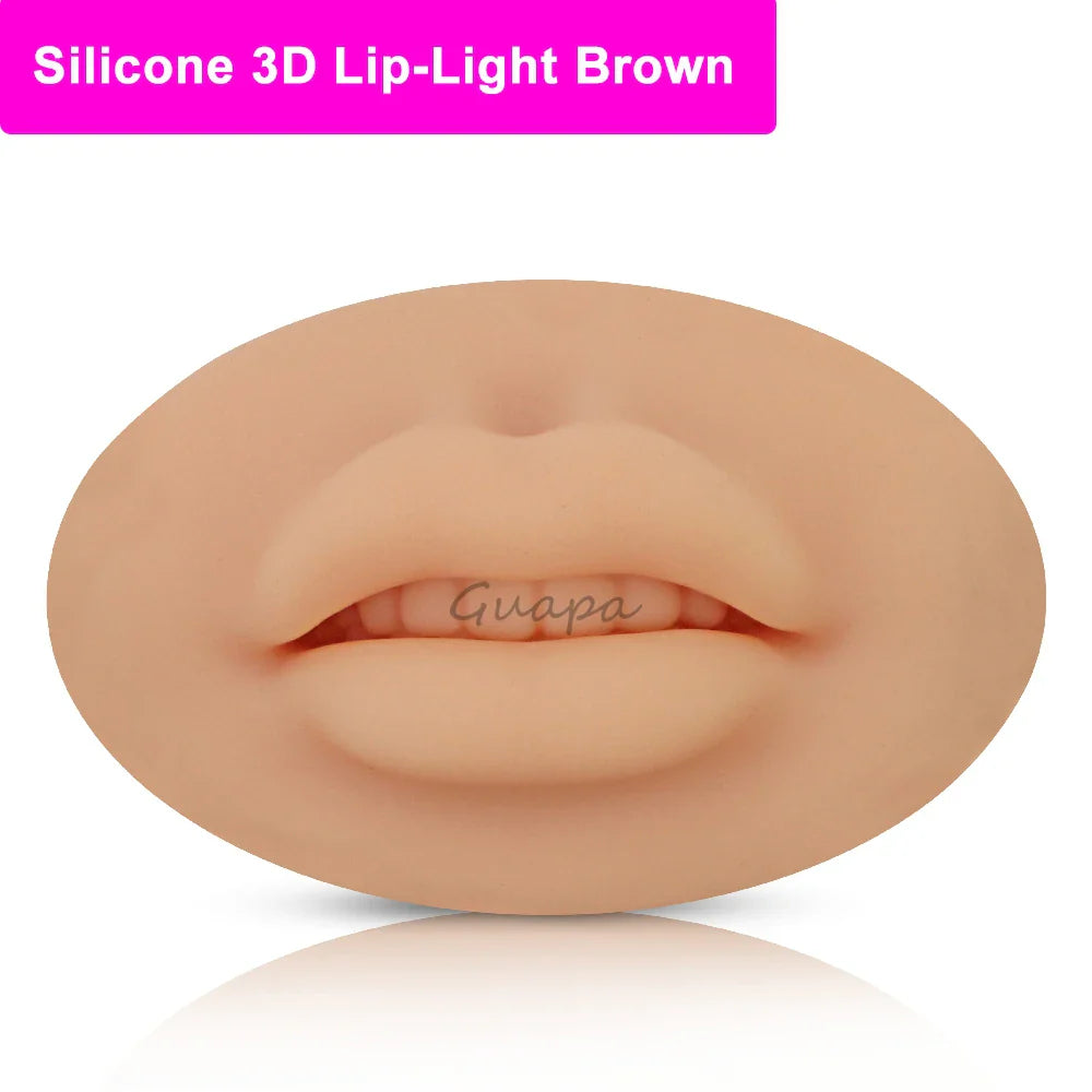Silicone Practice Skin for Permanent Makeup — Double-Sided Latex Sheet with Brows Design for Hair Stroke Training