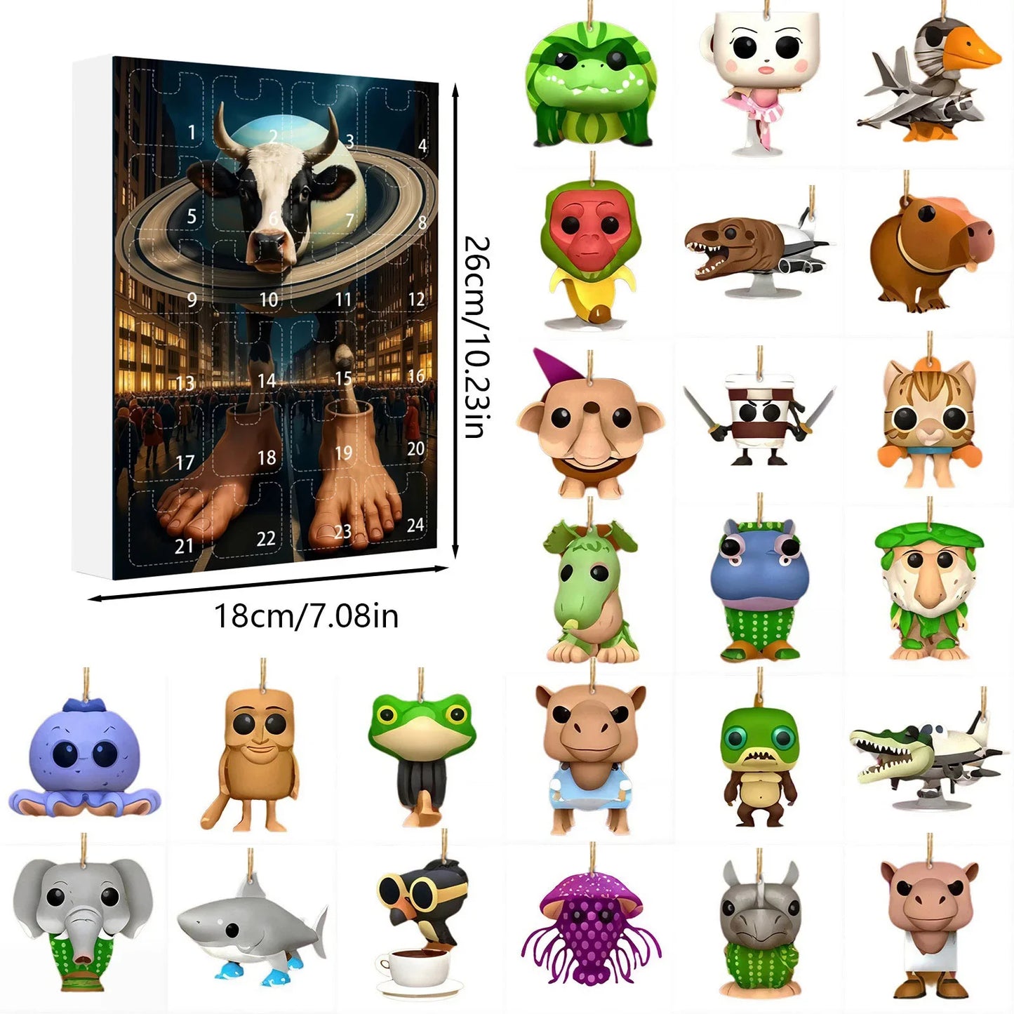 2025 Italian Brainrot Advent Calendar – Tung Tung Sahur Tralalero 24-Day Christmas Countdown Gift