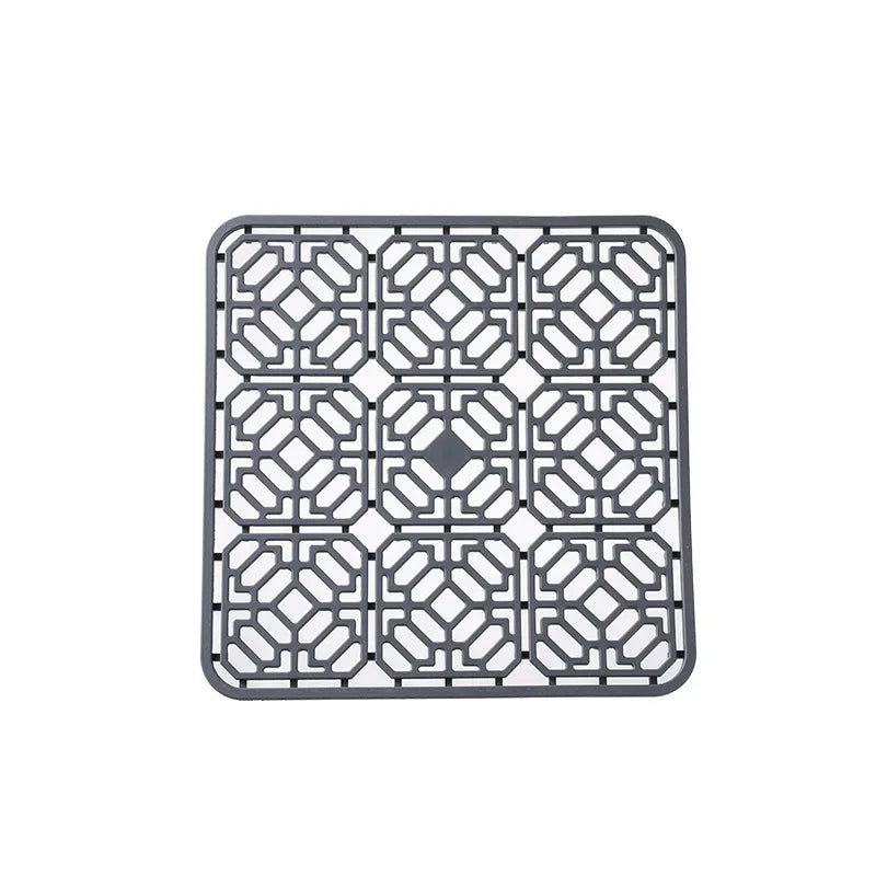 Food-Grade Silicone Hollow Insulation Mat – Non-Slip Kitchen Sink Protector & Desktop Table Mat
