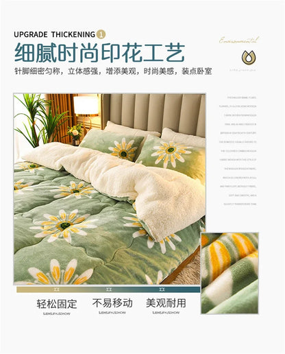 Super Thick Plaid Fleece Blanket – Soft, Warm, Fluffy Winter & Autumn Comforter Quilt