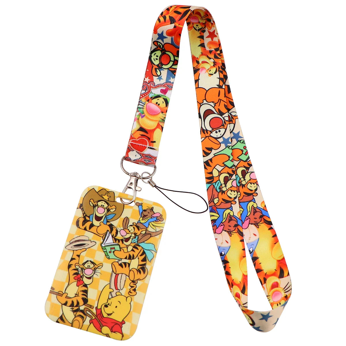 Cartoon Stitch Credential Holder Lanyard – Cute Neck Strap for Keychain, Pass & Credit Card Holder Accessories