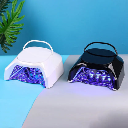 Advanced Mirror-Finish Dual Light Nail Lamp – 86W Rechargeable Portable LED UV Nail Machine