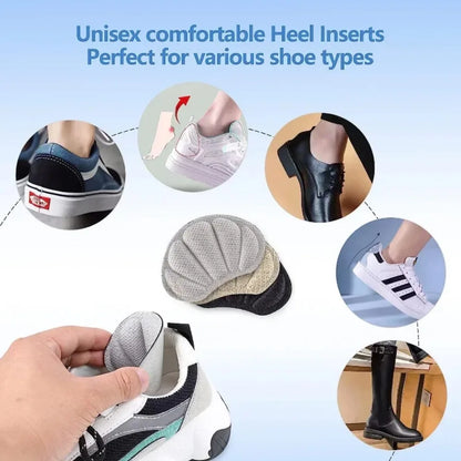 Heel Sticker Insoles Pads — Anti-Pain Cushion Heel Protectors for Sports Shoes & Sneakers, Adhesive Comfort Patch