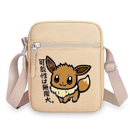 Pokemon Pikachu Cartoon Shoulder Bag – Large Crossbody Messenger Bag for Boys & Girls School Handbag