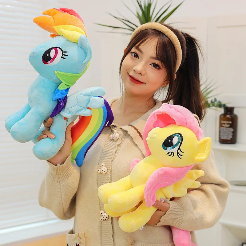 My Little Pony Rainbow Dash & Applejack 28cm Plush Toy – Soft Stuffed Animal Gift