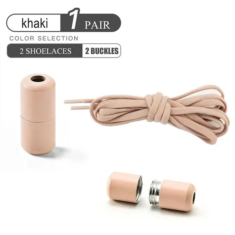 Elastic No-Tie Shoelaces - Quick Slip-On Stretch Shoe Laces for Kids & Adults