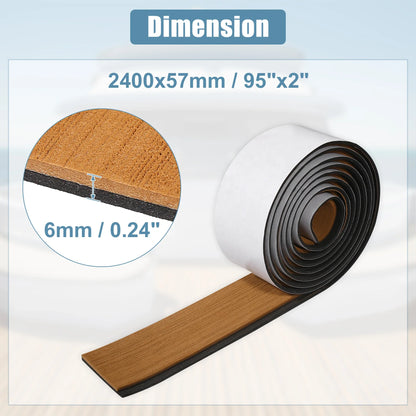 Uxcell EVA Foam Boat Flooring – Teak Foam Decking Marine Yacht Deck Mats (Multiple Sizes)