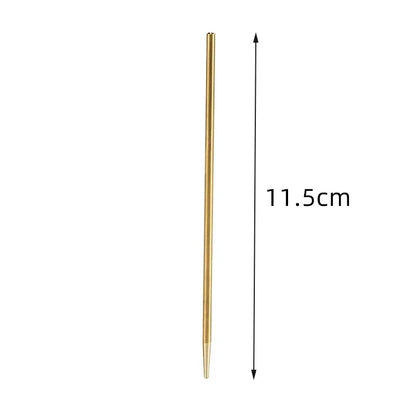 Brass Acupressure Pen – Ear Acupoint Massage Stick for Eyesight Improvement & Meridian Therapy