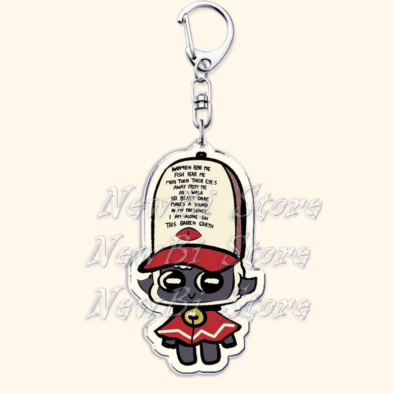 Funny Dark Video Game Sheep Keychain – Cute Lamb & Goat Bag Accessory Gamer Gift