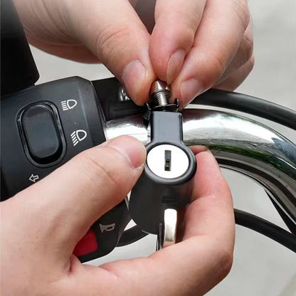 Neutral Helmet Lock for Electric Vehicles | Anti-Theft Motorcycle & Battery Safety Wire Rope Lock