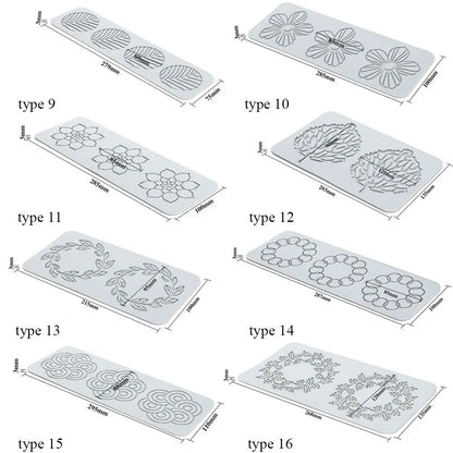 Flower & Leaf Pattern Silicone Mold — Fondant Cake Lace Mat for DIY Baking, Craft & Cake Decoration