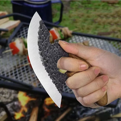 Multifunctional Meat Cleaver Knife | Forged Stainless Steel | Kitchen & BBQ Cooking Tool | Bone Cleaver