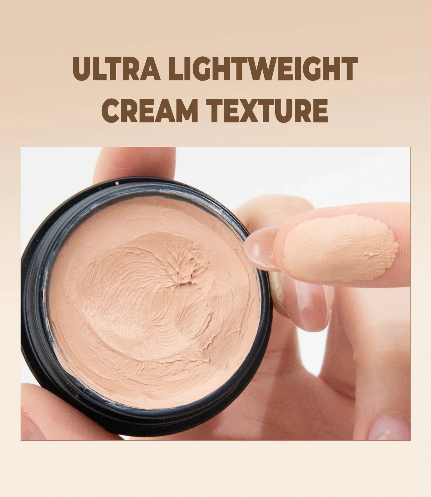 Waterproof Full-Coverage Concealer — Natural Finish Foundation for Tattoos, Scars, All Skin Tones & Types