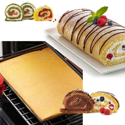 Walfos Food-Grade Silicone Baking Mat – Non-Stick DIY Cake Pad & Oven Liner for Swiss Roll & Bakeware Use