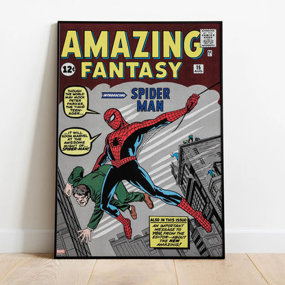 Spider-Man Comic Book Covers Poster - Comic Print Wall Art Gift for Superhero Fans